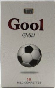 Footbal cigarette packet